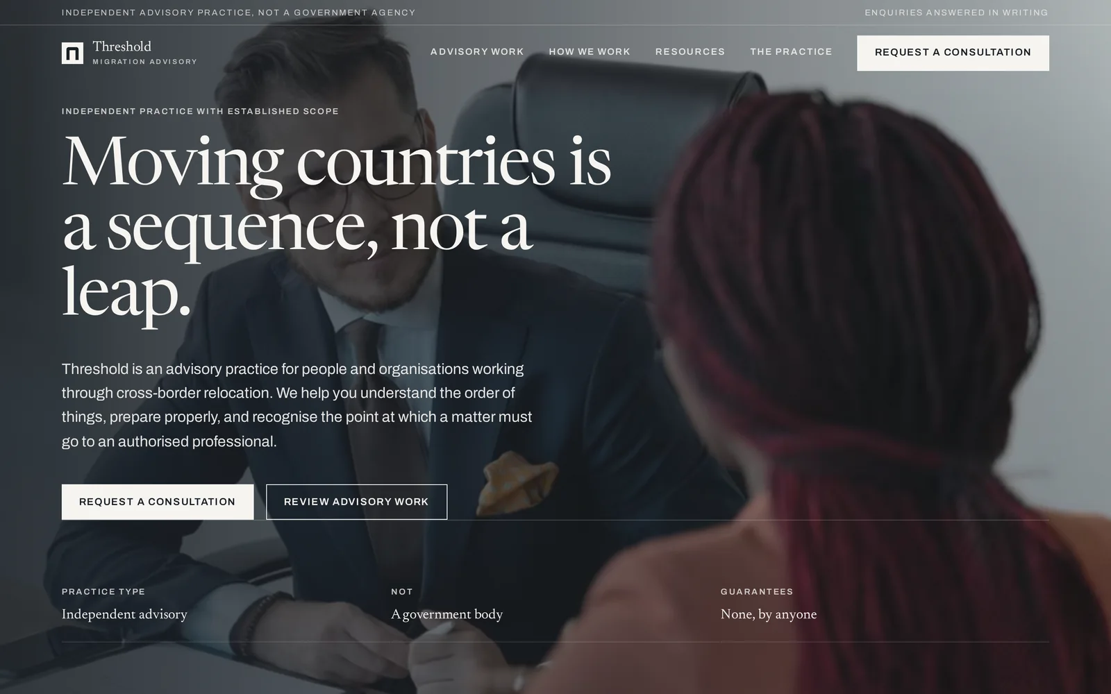 Immigration Law Firm website design shown on a laptop and iPhone