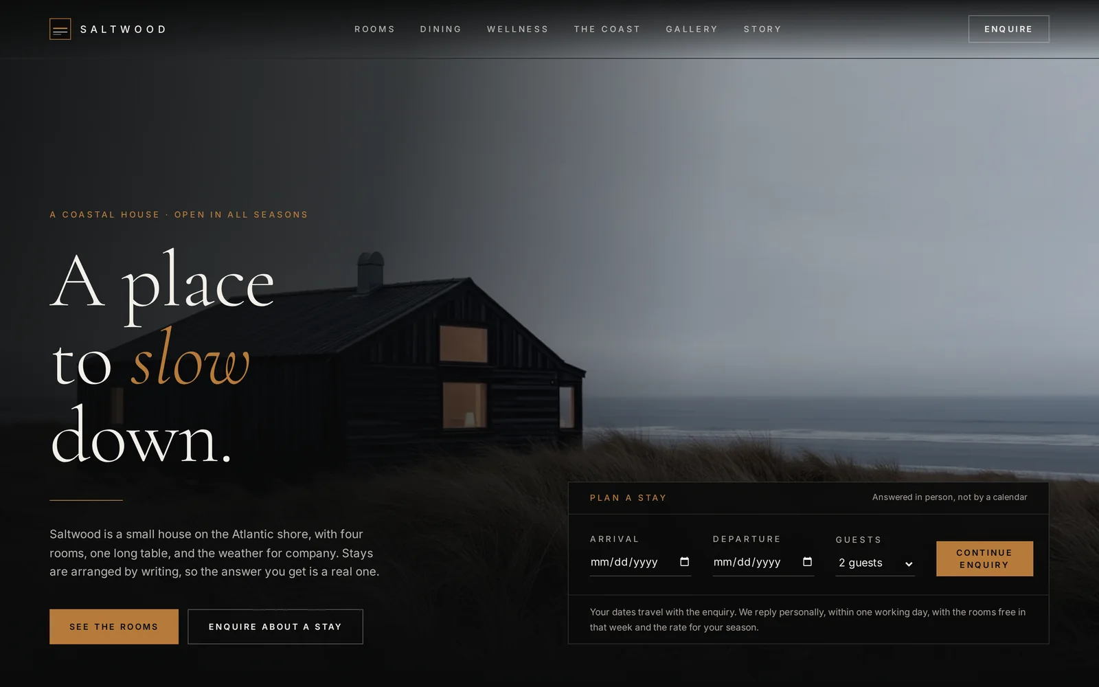 Hotel website design shown on a laptop and iPhone